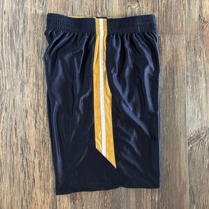 Unbranded Reversible Mens Dazzle Basketball Shorts No Size Tag Blue Gold White